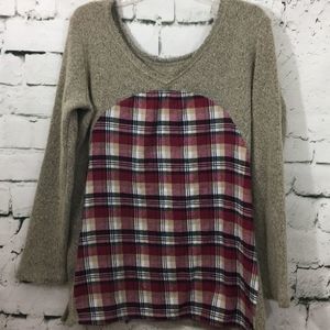 Altar’d State sweater with flannel back